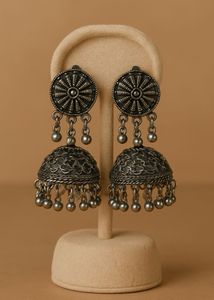 Oxidised Jhumkas