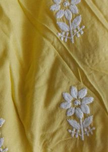 Yellow Embroidered Kurta