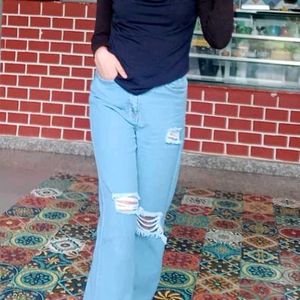 Sky Blue Color Jeans