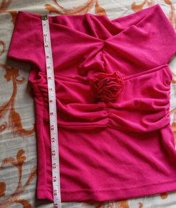 Hot Pink Off-Shoulder Top