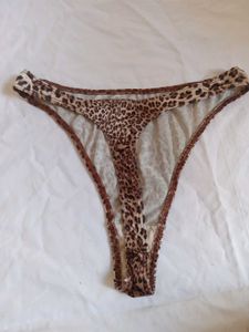 Leopard Print Thong