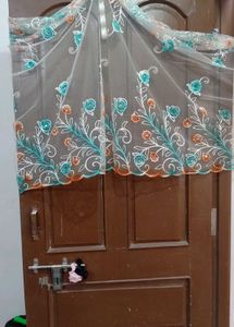 Floral Embroidered Net Dupatta