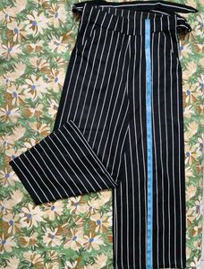 Striped Wide-Leg Pants