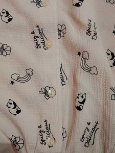 Cute Panda Print Blouse