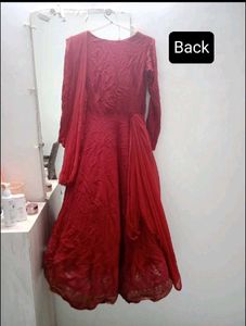 Maroon Anarkali Dress