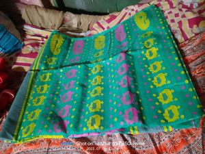 Only This Green Colour  তাঁত জামদানী Sharee Available Right Now....