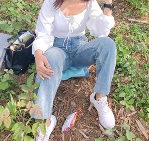 White Long Sleeve Top