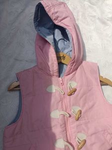 Puffer Vest with Toggle Details