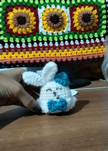 Crochet Easter Bunny keychain