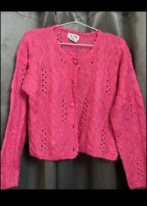 Barbie Pink Knit Cardigan