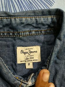 Kids Denim Shirt &amp; Jeans Set. little damage