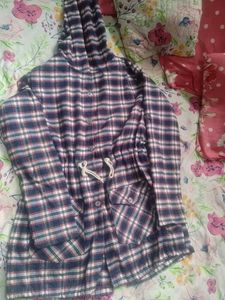 Plaid Hooded Jacket