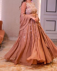 Elegant Beige Lehenga Set