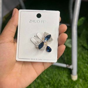 Crystal Bow Hijab Pin - Any One