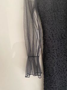 Womens Black One Piece With Stylish Neck Pattern