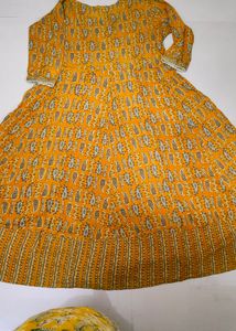 Yellow Anarkali Kurta