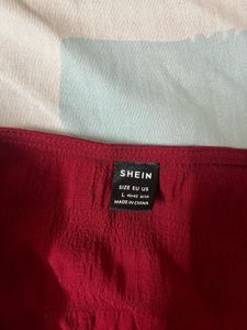 Red shein top