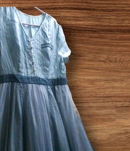 Long Gown 2 Net Shining Fabric