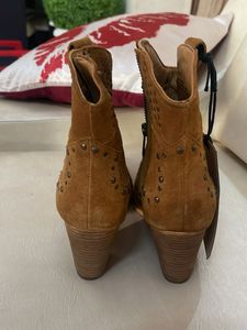 Suede Studded Ankle Boots