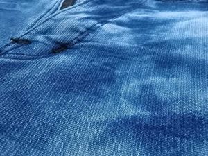 Trendy Blue Faded Cotton Jeans–Slim Fit,Expandable