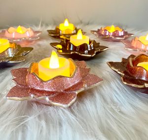 Handmade lotus candle/tea light holder