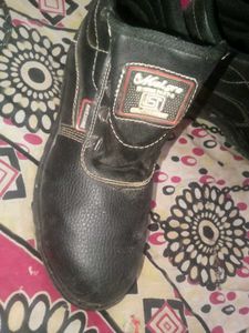 Malgre Leather Steel Safety Shoes