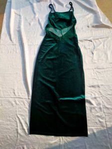 Brand New (Urbanic) Green Velvet Dress