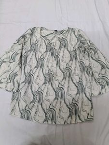 White Grey Top