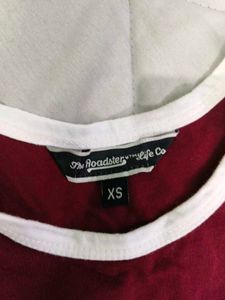 Red No Borders Crop Tank from roadster