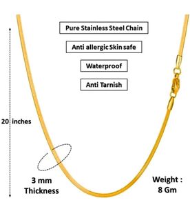 Gold Waterproof Snake Chain