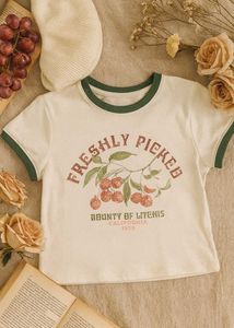 Freshly Picked Graphic Tee crop top