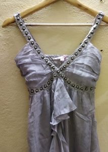 New Grey Partywear Top Studio# Flawless #new