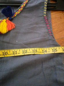 Gray Tassel Dress/Kurti