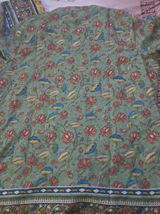 Floral Print Short  Kurta
