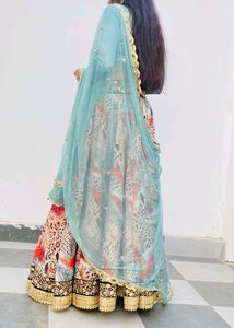 Holi Offer🎉Multi Tiger Print Lehenga Choli