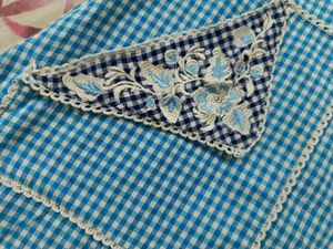 Cute Blue Checked Dress