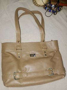 Beige Tote Bag