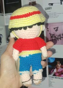 Luffy and Naruto Crochet Doll