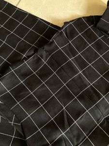 Chic Black Grid Dress