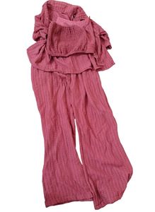 Pink Smocked Tube Top