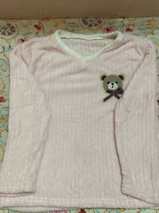 Cute Pink Long Sleeve Top