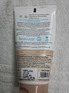 Mamaearths Rice Face Wash