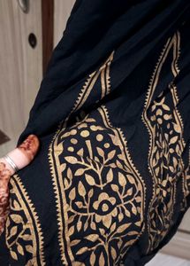 Black & Gold Print Fabric