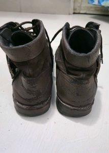 Brown Leather Ankle Boots