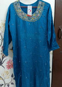 New Sharara Set 44 Size. Peacock Blue