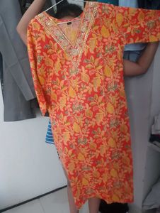Floral Print Tunic Kurta Set