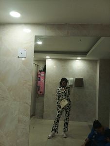 Cow Print Crop Top &amp; Leggings Set
