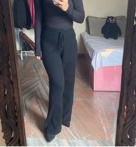 Classy Black Woolen Pant