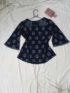 Blue Floral Top