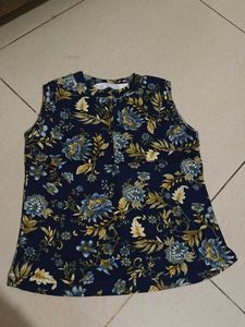 Floral Sleeveless Top With Pant